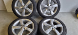 Originele 17" Audi Velgen + Continental Winter 7mm 5x112 A3 E-tron caddy golf 5x112 205 50 17