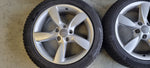 Originele 17" Audi Velgen + Continental Winter 7mm 5x112 A3 E-tron caddy golf 5x112 205 50 17