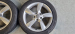 Originele 17" Audi Velgen + Continental Winter 7mm 5x112 A3 E-tron caddy golf 5x112 205 50 17