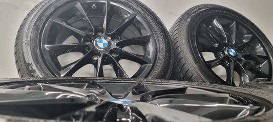 BMW 16 inch black velgen winterbanden 6mm 1 serie f20 f21 f30 f31