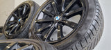 Origineel BMW 18" velgen Black + Winter 6mm 5x120 F10 F11 e60 e61 245 45 18