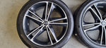 Original Nissan 19" rims UNIQUE Black/White + Summer 6mm Qashqai