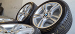 Originele 18" BMW 400M Breedset velgen + Bridgestone Zomerbanden 7.8mm 3 serie 4 ser f30 F31