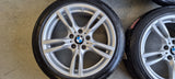 Originele 18" BMW 400M Breedset velgen + Bridgestone Zomerbanden 7.8mm 3 serie 4 ser f30 F31