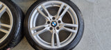 Originele 18" BMW 400M Breedset velgen + Bridgestone Zomerbanden 7.8mm 3 serie 4 ser f30 F31