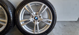 Originele 18" BMW 400M Breedset velgen + Bridgestone Zomerbanden 7.8mm 3 serie 4 ser f30 F31