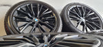 BMW 18 inch black rims 796M winter tires 5mm 3 series G20 G21 4 series 225 45 18