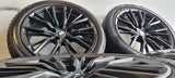 BMW 18 inch black velgen 796M winterbanden 5mm 3 serie G20 G21 4 serie 225 45 18