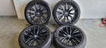 BMW 18 inch black velgen 796M winterbanden 5mm 3 serie G20 G21 4 serie 225 45 18