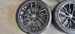 BMW 18 inch black velgen 796M winterbanden 5mm 3 serie G20 G21 4 serie 225 45 18