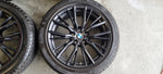 BMW 18 inch black velgen 796M winterbanden 5mm 3 serie G20 G21 4 serie 225 45 18