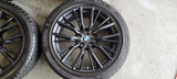 BMW 18 inch black rims 796M winter tires 5mm 3 series G20 G21 4 series 225 45 18