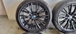 BMW 18 inch black velgen 796M winterbanden 5mm 3 serie G20 G21 4 serie 225 45 18