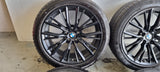 BMW 18 inch black rims 796M winter tires 5mm 3 series G20 G21 4 series 225 45 18