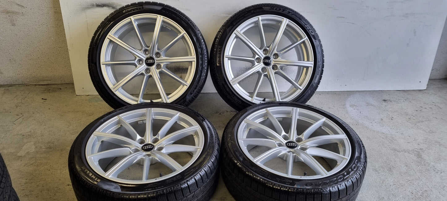 Original New Audi Sport 19 inch rims UNIQUE + Winter tires A4 RS4 A5 S5 RS5 Q5 235/40R19 5x112