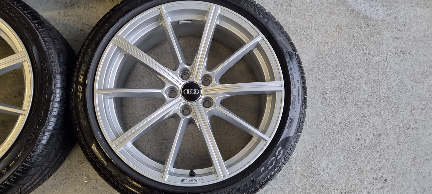 Original New Audi Sport 19 inch rims UNIQUE + Winter tires A4 RS4 A5 S5 RS5 Q5 235/40R19 5x112