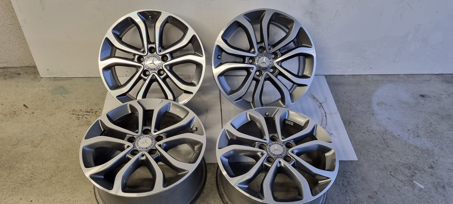 Origineel Mercedes Breedset velgen 17 inch C klasse 5x112