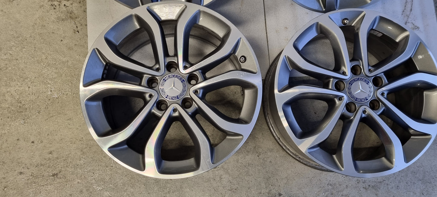 Origineel Mercedes Breedset velgen 17 inch C klasse 5x112