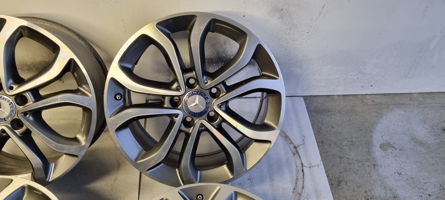 Origineel Mercedes Breedset velgen 17 inch C klasse 5x112