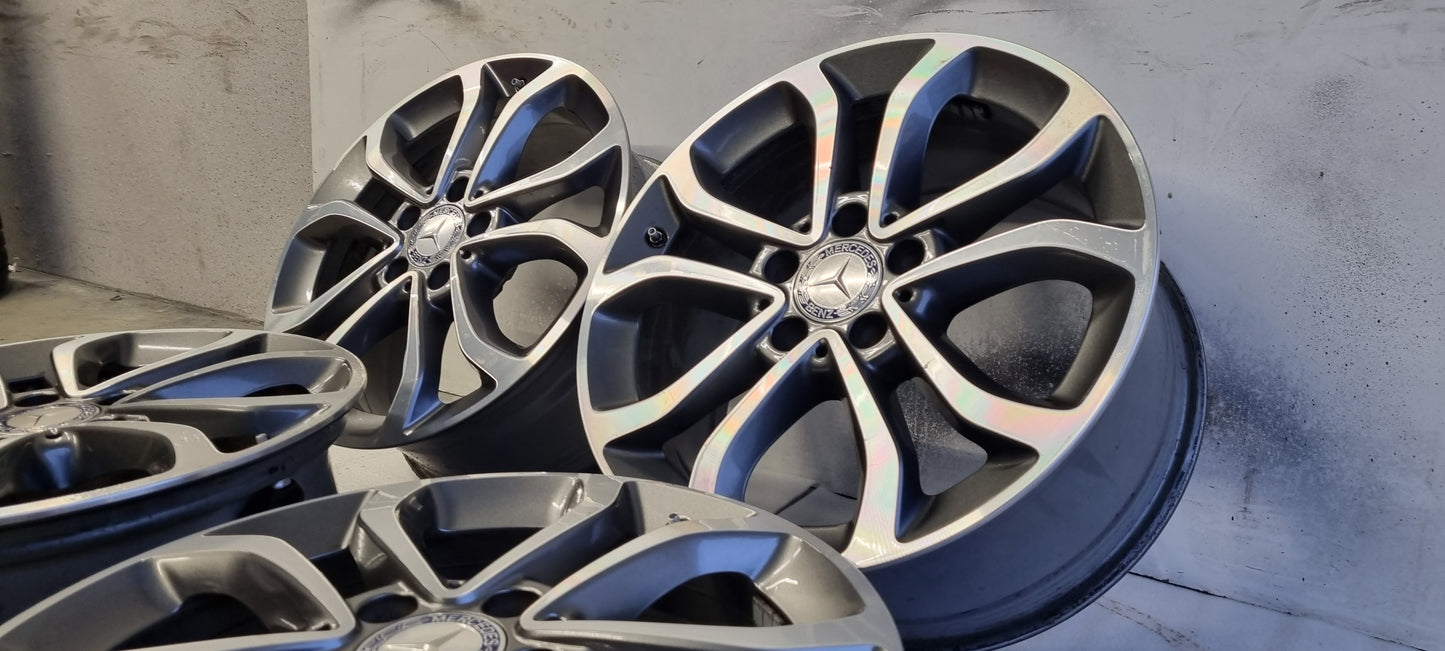 Origineel Mercedes Breedset velgen 17 inch C klasse 5x112