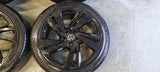 Originele zeer unieke 20 inch VW velgen black + zgan Michelin Pilot Sport 4 Zomerbanden Tiguan 5x112 255/40 20