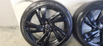 Originele zeer unieke 20 inch VW velgen black + zgan Michelin Pilot Sport 4 Zomerbanden Tiguan 5x112 255/40 20