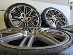 Originele Porsche Sport Edition GTS Cayenne 21 inch velgen + Michelin zomerbanden 295/35 R21 5x130 Panamera