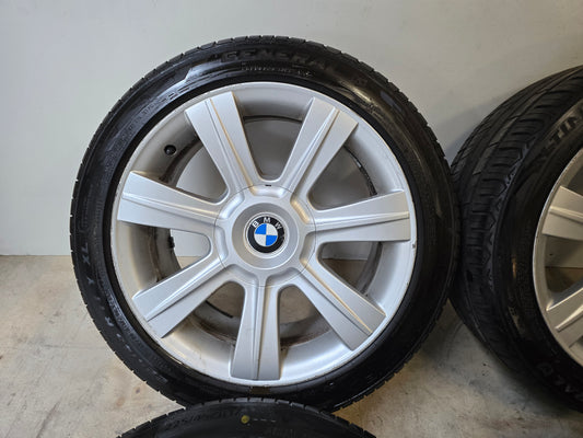 BMW 17 inch velgen afkomstig BMW E46 5x120 zomerbanden 8mm E36 E60 E46 E90