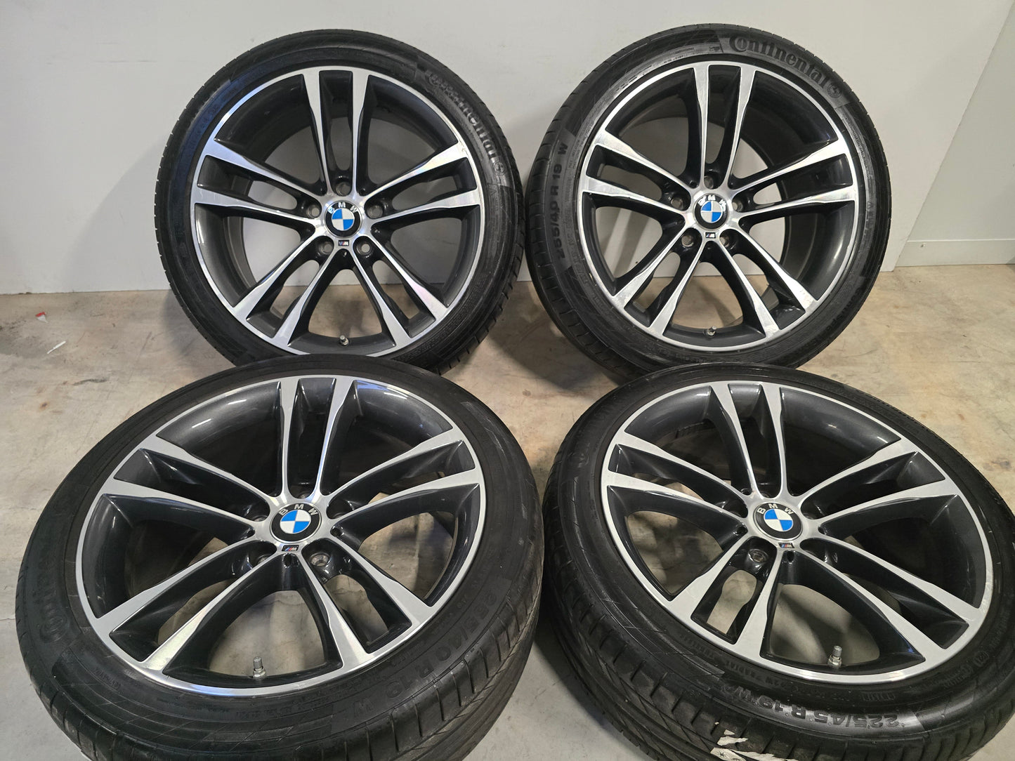 Original 19 inch BMW f30 f31 GT style 704-M Breedset Summer tires Continental 5x120