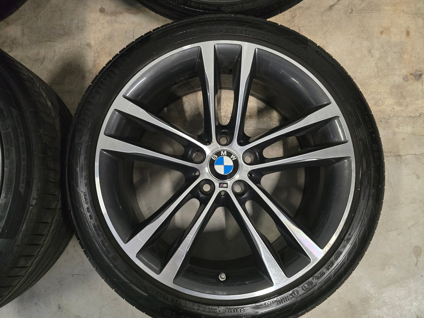 Original 19 inch BMW f30 f31 GT style 704-M Breedset Summer tires Continental 5x120