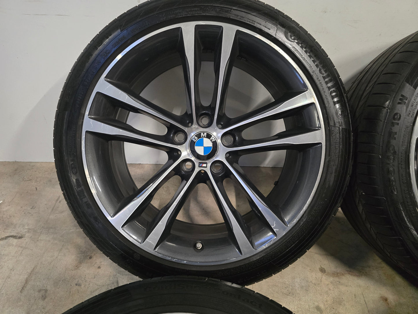 Original 19 inch BMW f30 f31 GT style 704-M Breedset Summer tires Continental 5x120