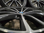 Originele BMW 1 serie F20 F21 17 inch velgen black/polished zomerbanden 6.5mm 5x120