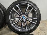 Originele BMW 1 serie F20 F21 17 inch velgen black/polished zomerbanden 6.5mm 5x120