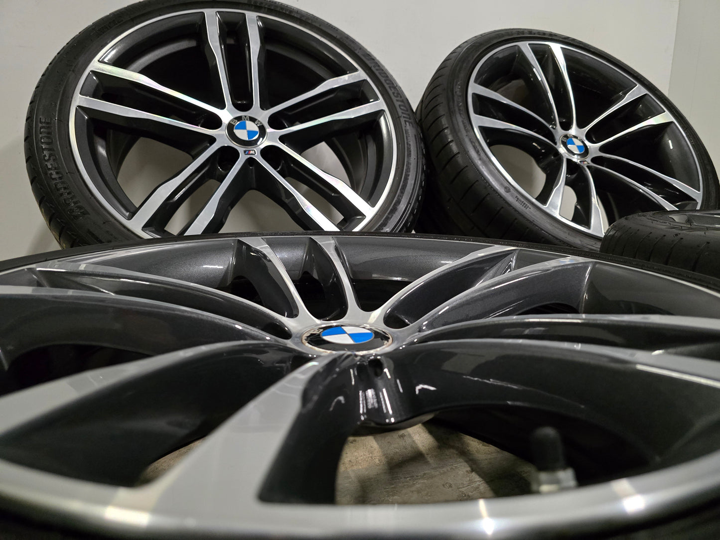 Originele 19 inch BMW F30 F31 F32style 704-M Breedset Zomerbanden Dunlop/ Pirelli 5x120