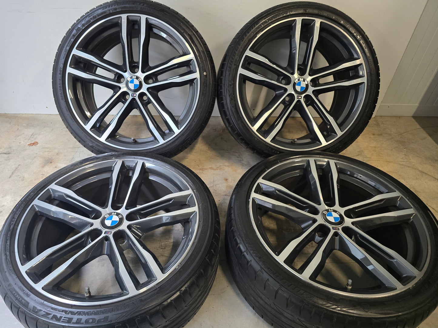 Originele 19 inch BMW F30 F31 F32style 704-M Breedset Zomerbanden Bridgestone 6.5/7mm 5x120