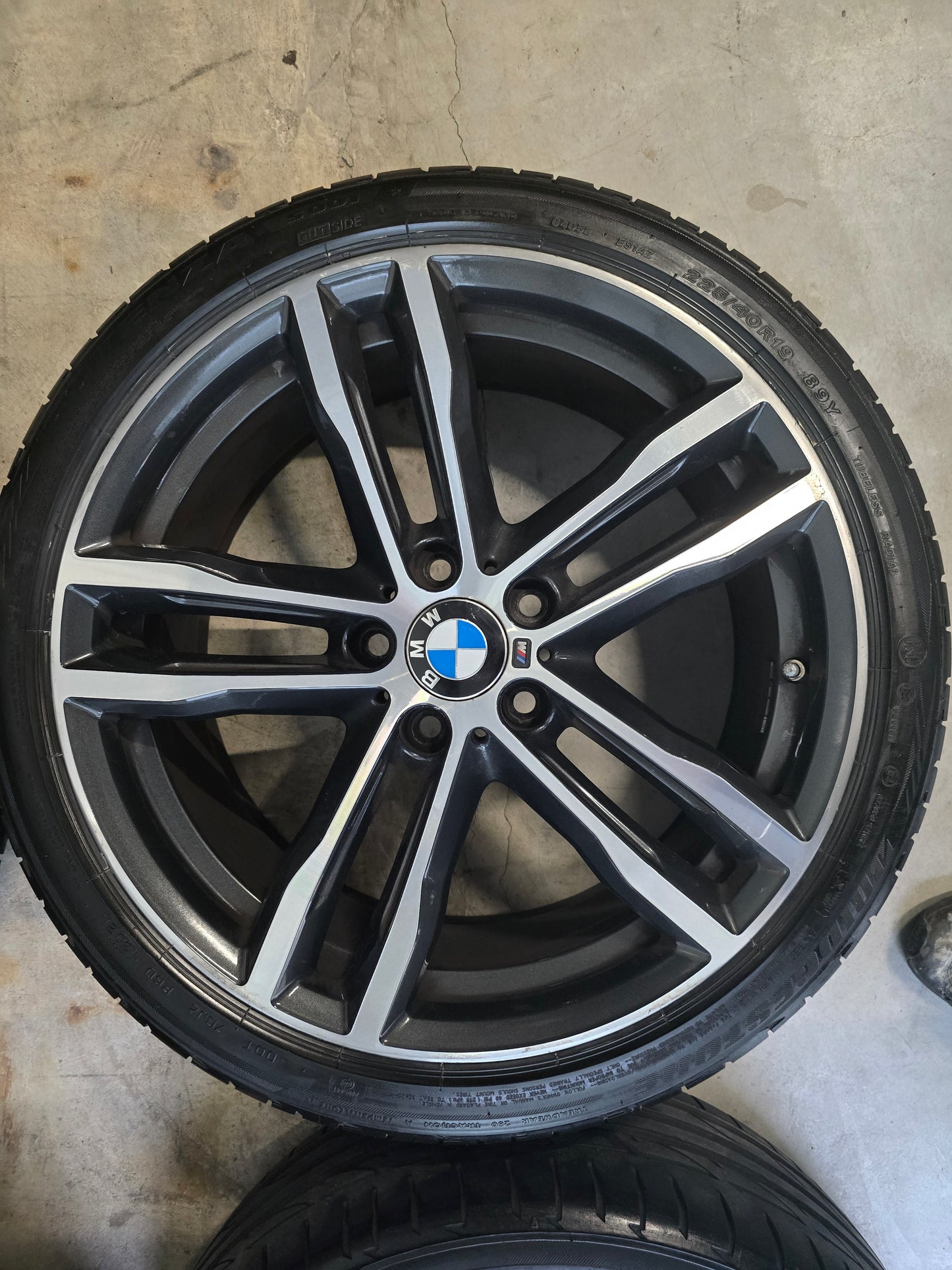 Originele 19 inch BMW F30 F31 F32style 704-M Breedset Zomerbanden Bridgestone 6.5/7mm 5x120