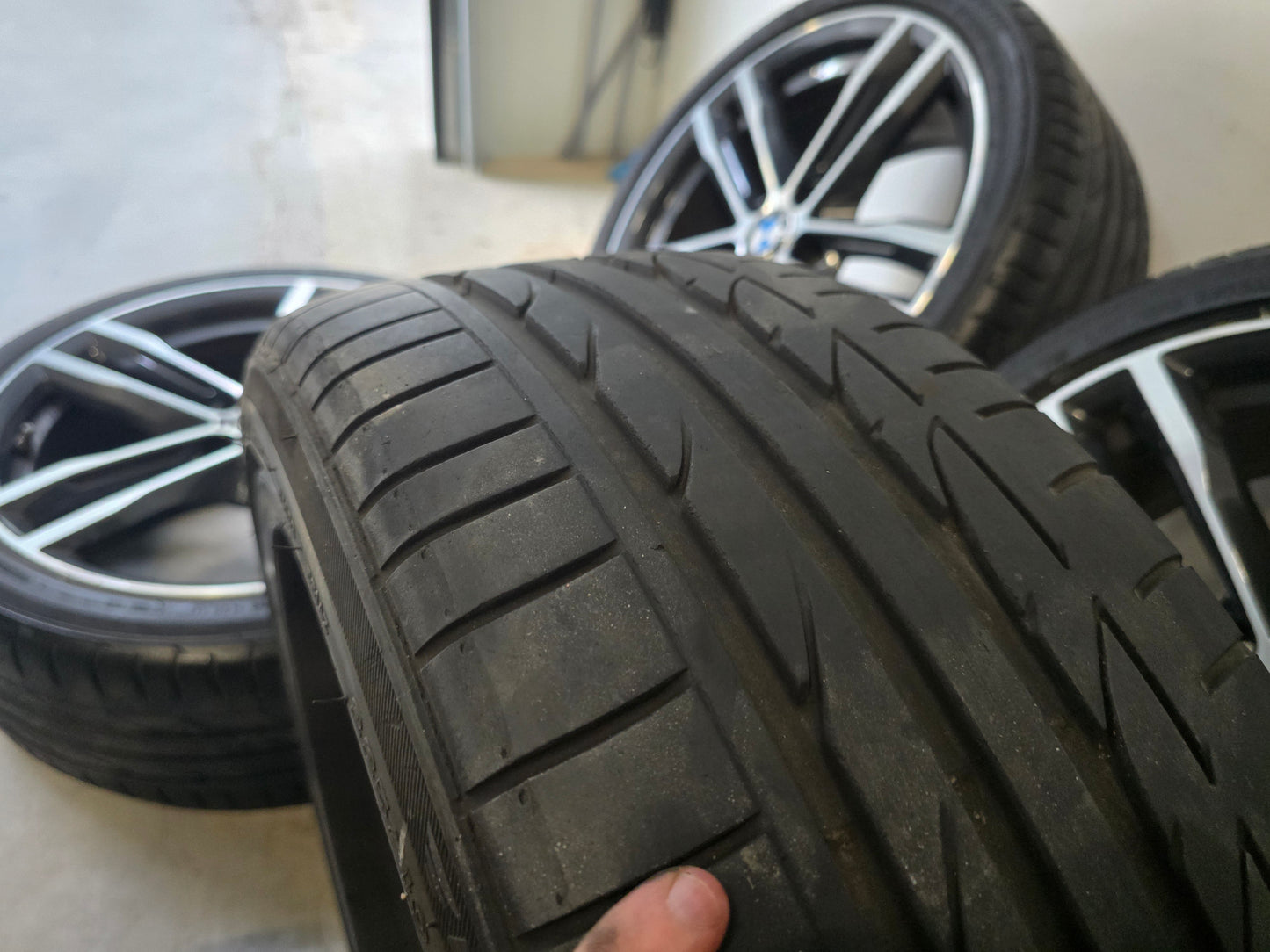 Originele 19 inch BMW F30 F31 F32style 704-M Breedset Zomerbanden Bridgestone 6.5/7mm 5x120