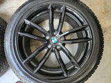 NIEUW BMW 5 serie G30 G31 662M 18 inch black velgen nieuwe Winterbanden