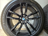 NIEUW BMW 5 serie G30 G31 662M 18 inch black velgen nieuwe Winterbanden