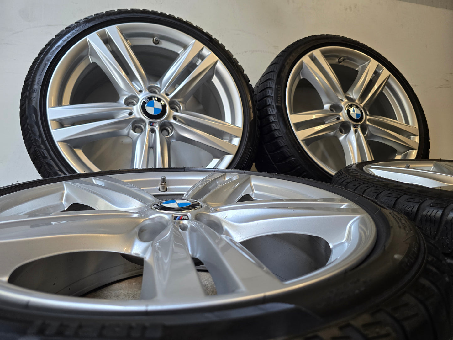 BMW 1 series f20 f21 18 inch rims 386M winter tires 6.5mm wide set