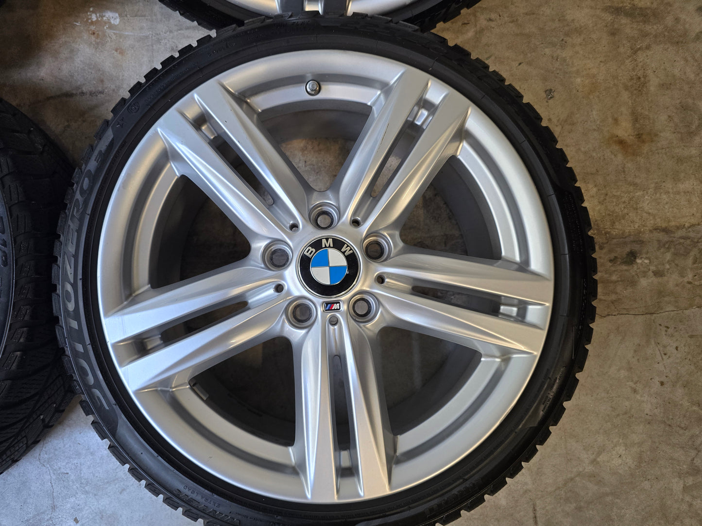 BMW 1 series f20 f21 18 inch rims 386M winter tires 6.5mm wide set