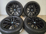 BMW 3 serie G20 G21 G22 G23 18 inch black velgen 796M winterbanden 225 45 18