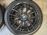 BMW 3 series G20 G21 G22 G23 18 inch black rims 796M winter tires 225 45 18