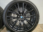 BMW 3 series G20 G21 G22 G23 18 inch black rims 796M winter tires 225 45 18