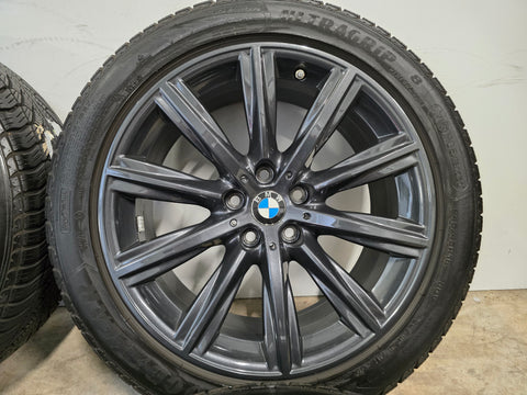 DEMO BMW 5 serie G30 G31 6 serie G32 i 4 18 inch Grey velgen 684 Winterbanden 7.5mm