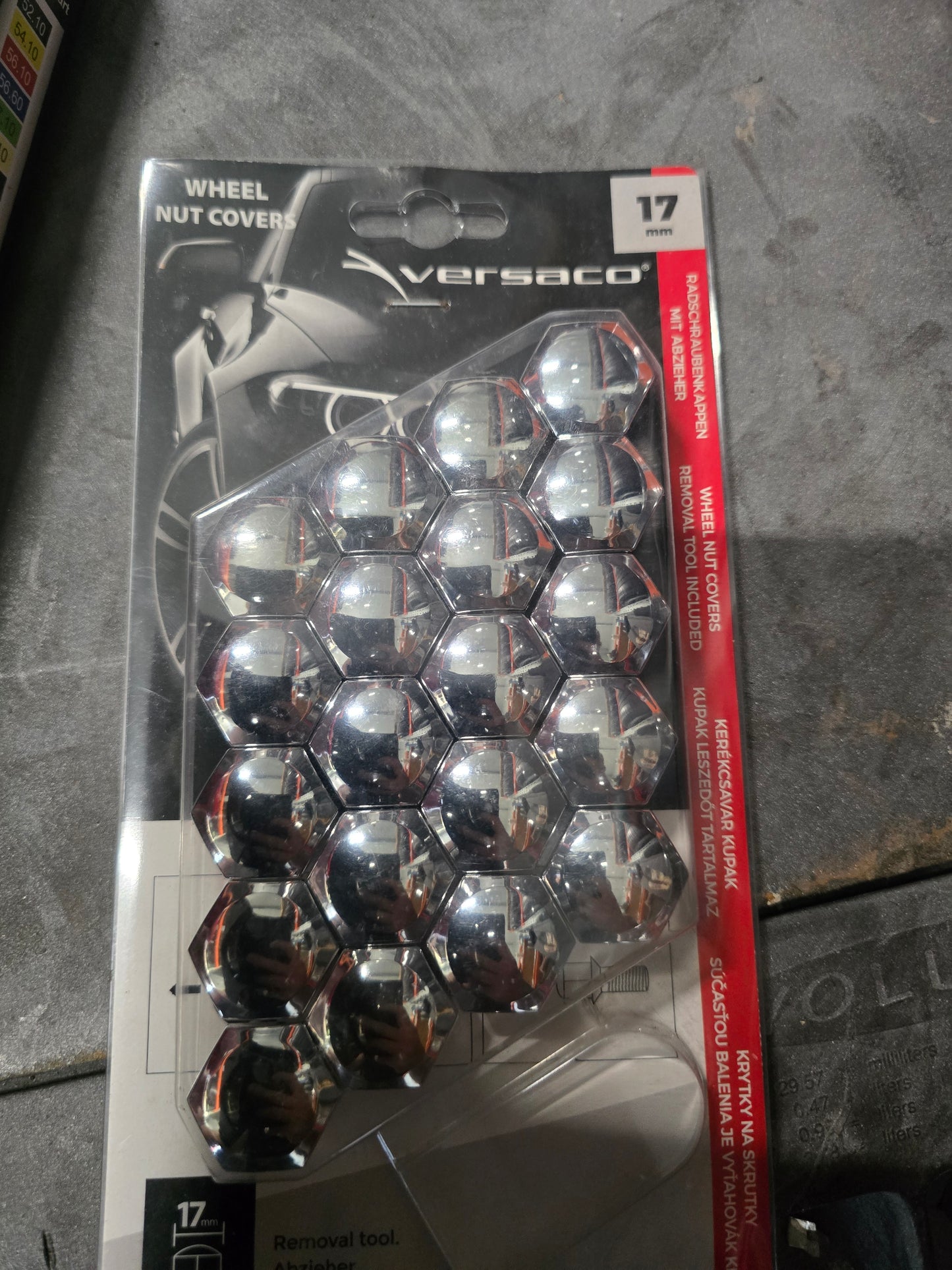 Wielbout cover wheelnut covers chrome 17mm styling