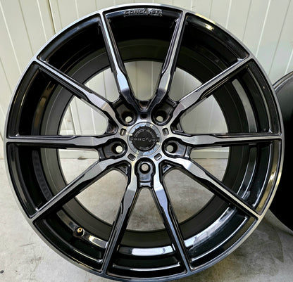 Concaver CVR4 Black/Smoked cut BMW 19 inch velgen breedset 5x120