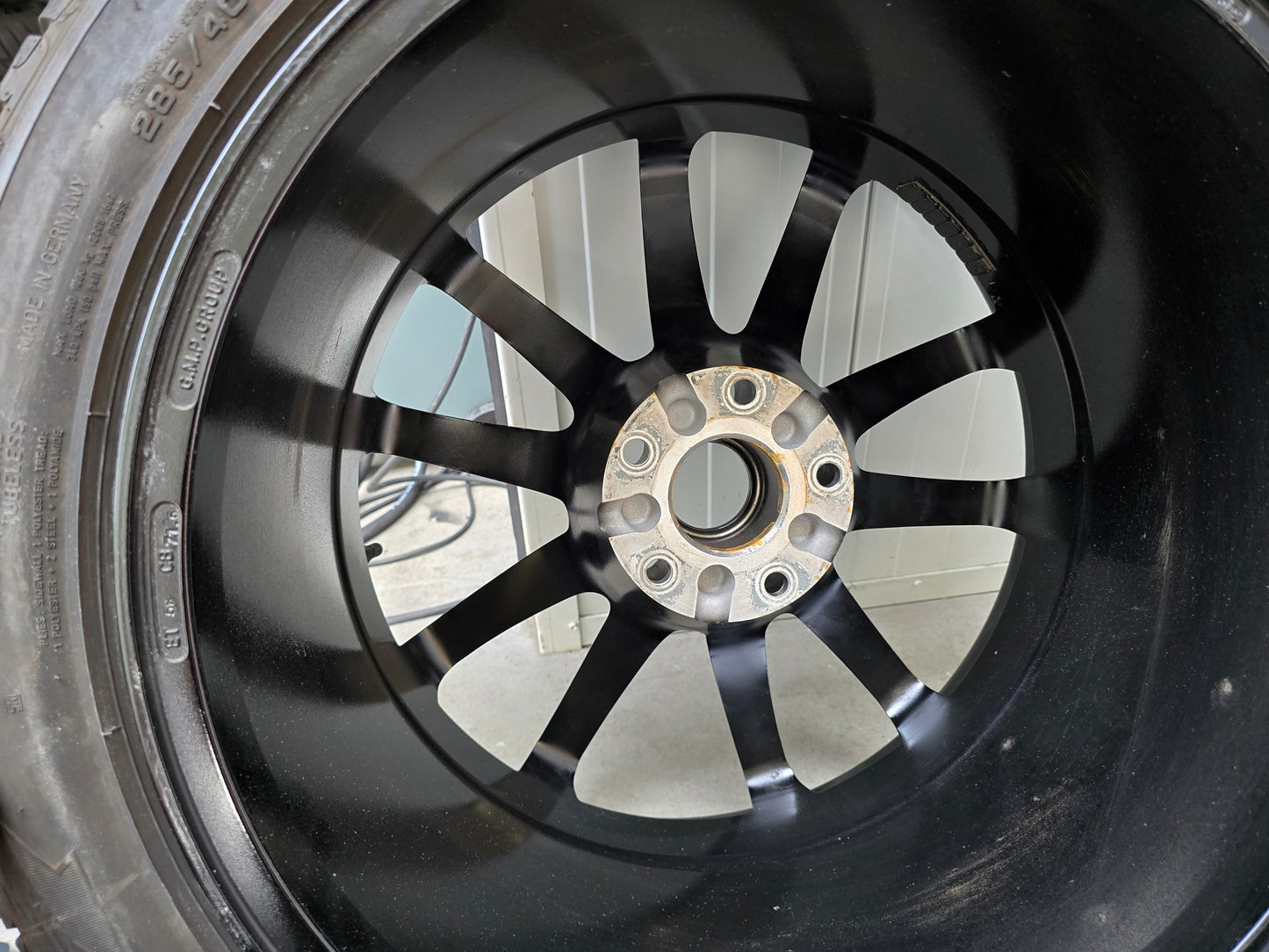 Audi e-tron GT Porsche Panamera 20 inch velgen winterbanden breedset