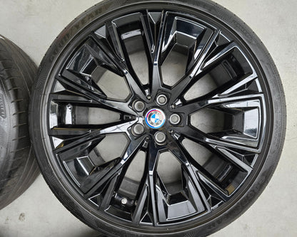 BMW i4 4 ser G26 862i 20 inch breedset velgen zomerbanden zwart