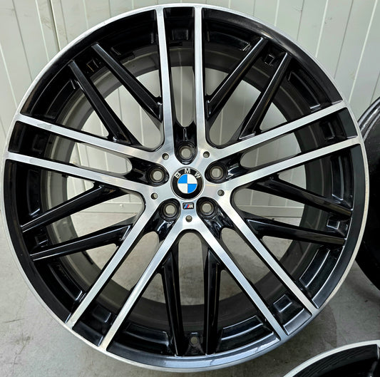 3x OEM BMW 650M 21 inch velg 8.5J ET25 Two-Tone 7 serie